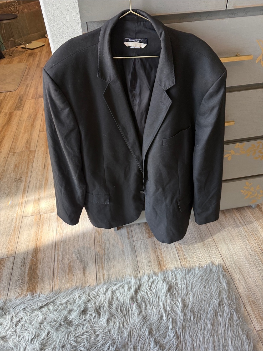 Tiffany & Co. Men's Black Single-Breasted Sport Coat